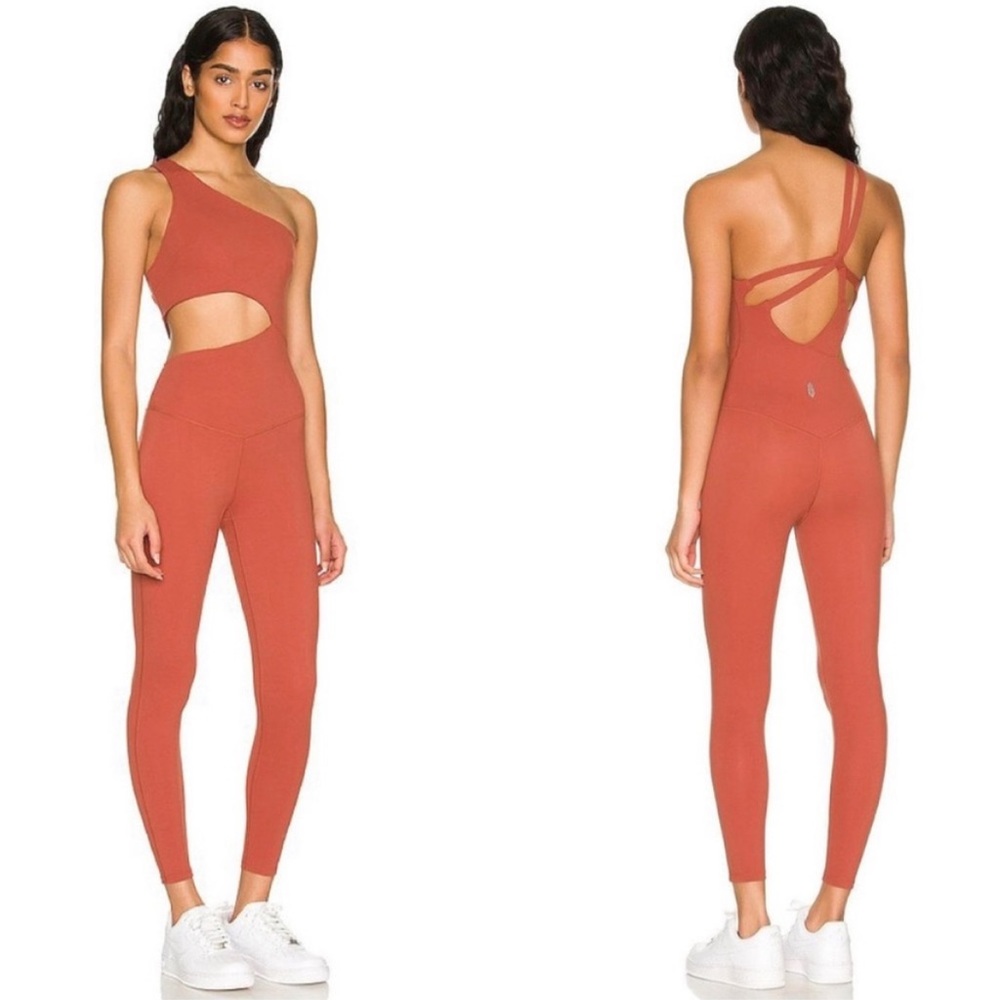 NWT Free People Transcend Limits Onesie in Ginger size L